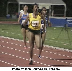 McCorory running a US#1 200 meter time